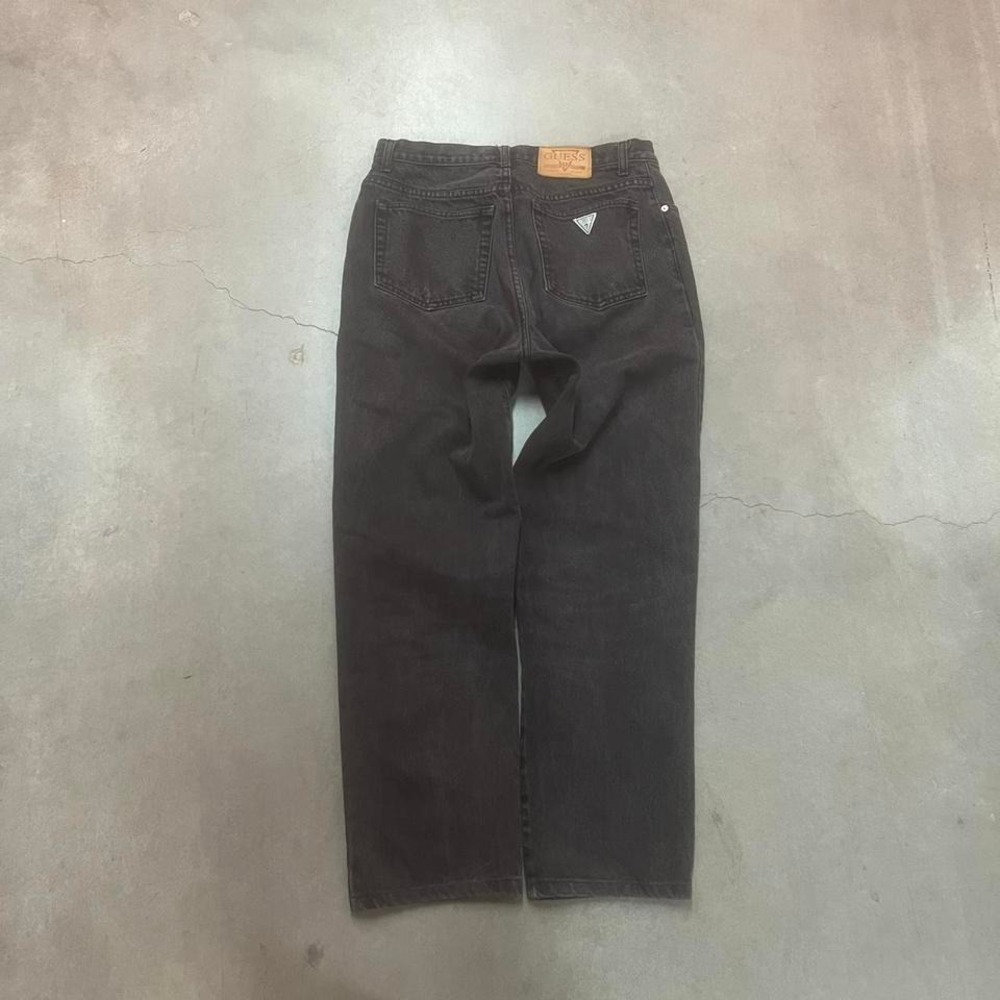 Vintage Guess George's Marciano men's black faded jeans 90s USA made 32